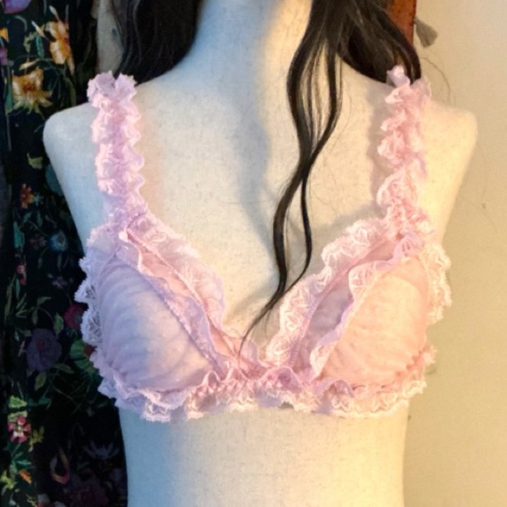 FREE PEOPLE Heart To Heart Bralette / Pink Rose NWT - Picture 5 of 13